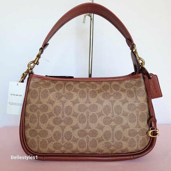 COACH Cary Signature Canvas And Calf Leather with Convertible Straps Crossbody🎈 - Picture 5 of 16